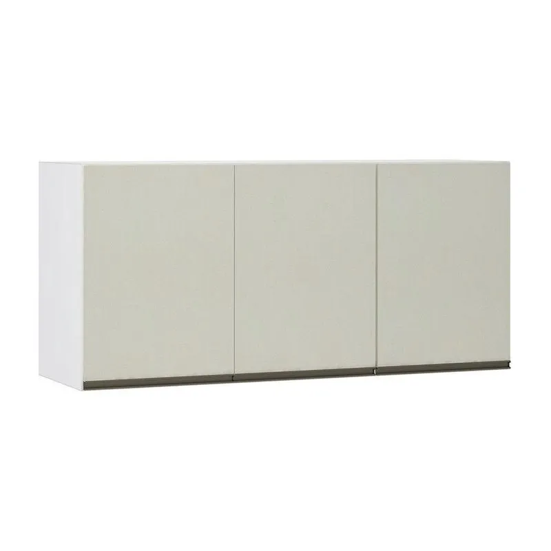 Maleiro Ponte Aérea 3 Portas 145cm Branco C/Kashmir