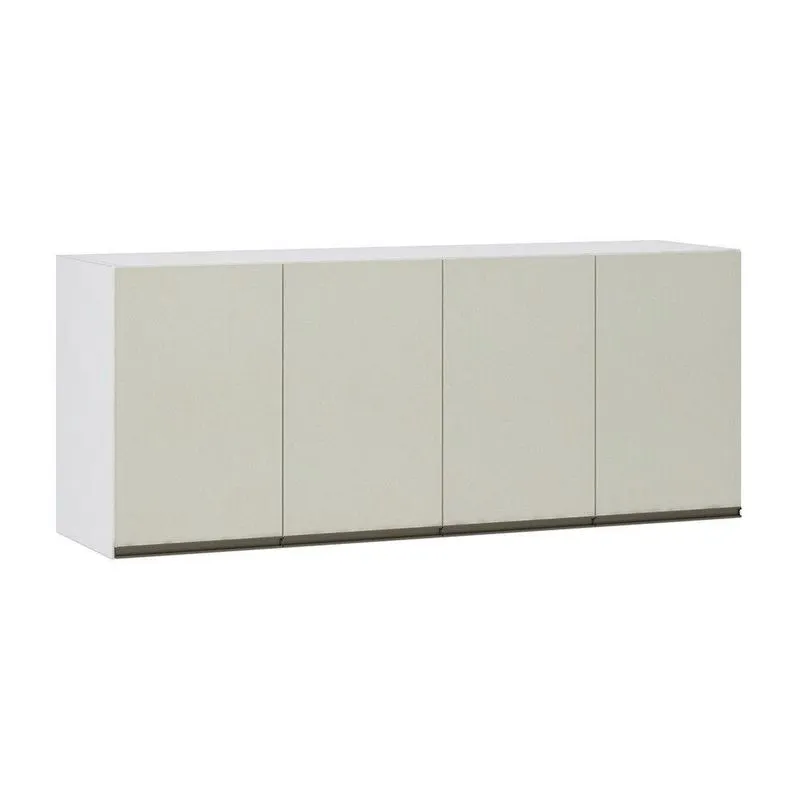 Maleiro Ponte Aérea 4 Portas 165cm Branco C/Kashmir