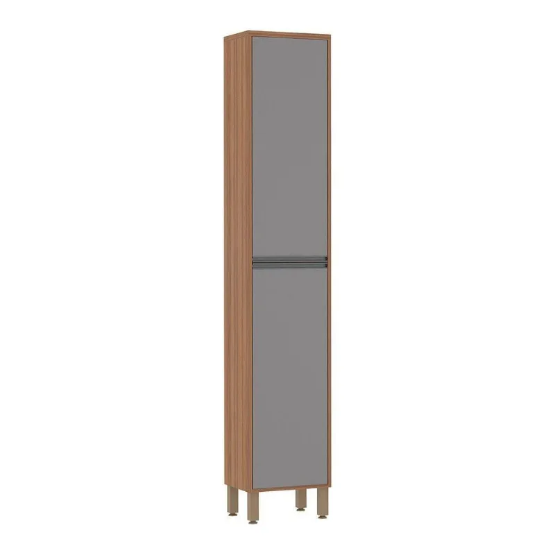 Paneleiro Simples 40 Cm De Abrir Isa Vanilla Com Cinza Puro