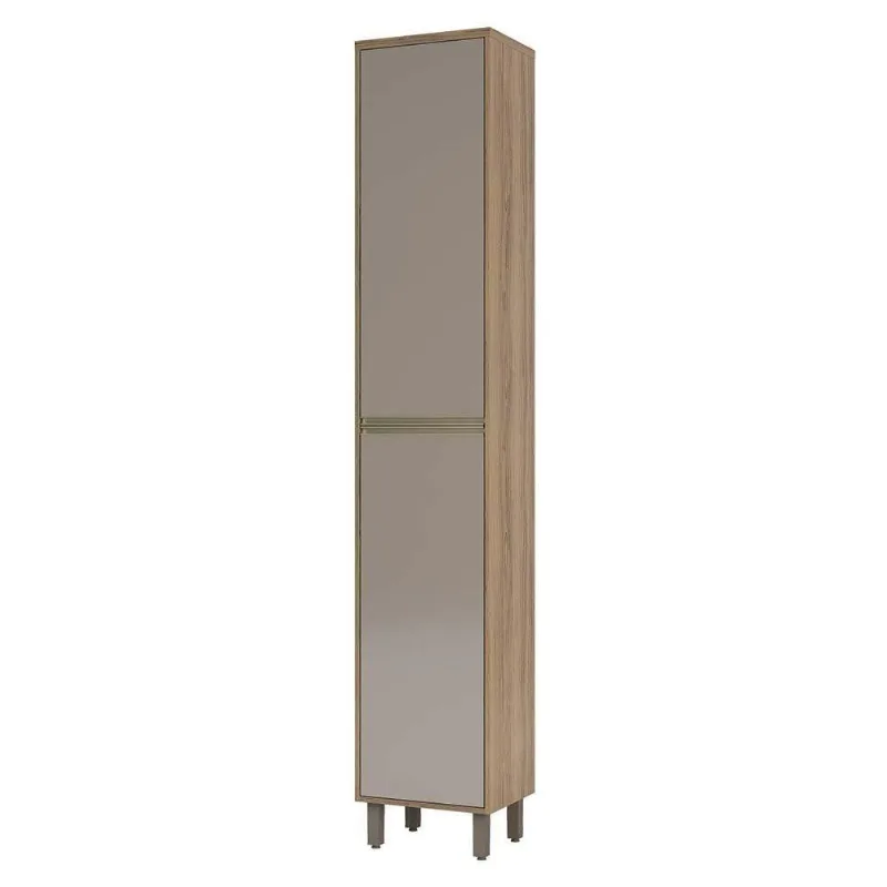 Paneleiro 40 Cm 2 Portas De Abrir Mel Vanilla C/Graff