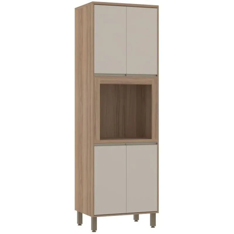 Paneleiro 4 Portas Lari 70cm Luciane Cozinhas Connect BP Vanilla Vanilla