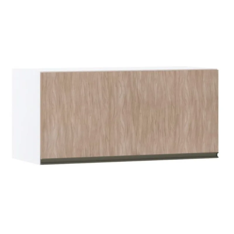 Armário Aéreo com Porta Basculante Pérola 80cm Luciane Cozinhas Cumaru BP Cumaru