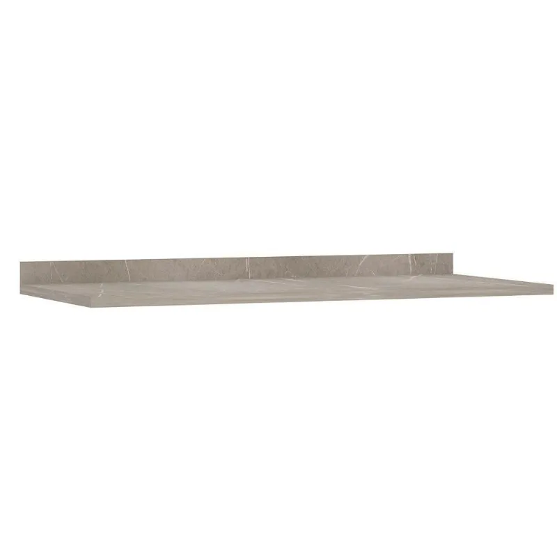 Tampo Para Balcão 120cm Aspen Luciane Móveis Quartzo Beige