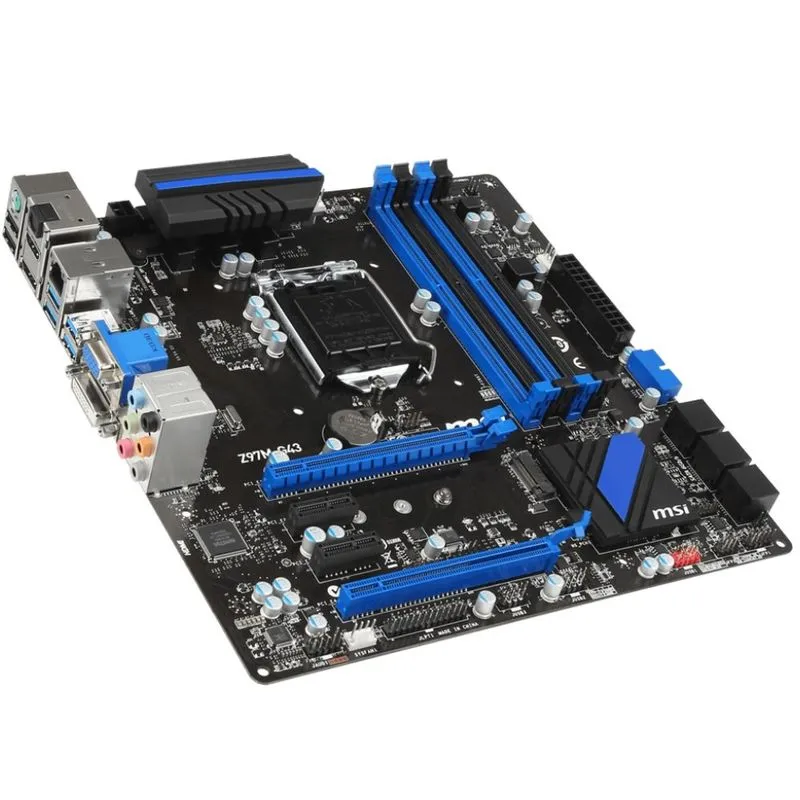 Placa mãe LGA1150 - MSI Z97M-G43 (Micro ATX)