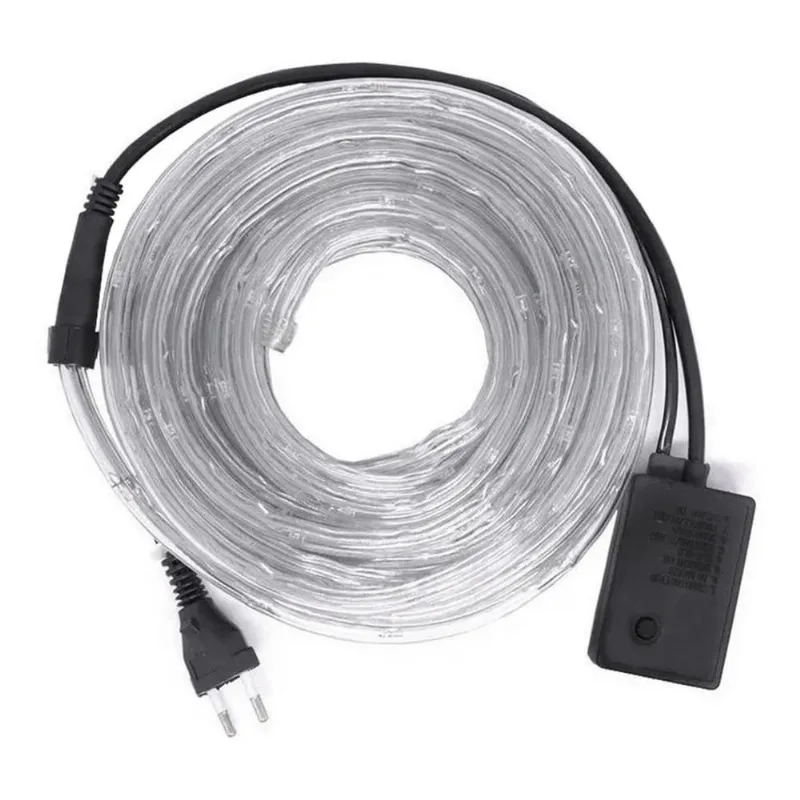 Mangueira De Luzes De Led Branco Com 10 Metros Magizi 127V
