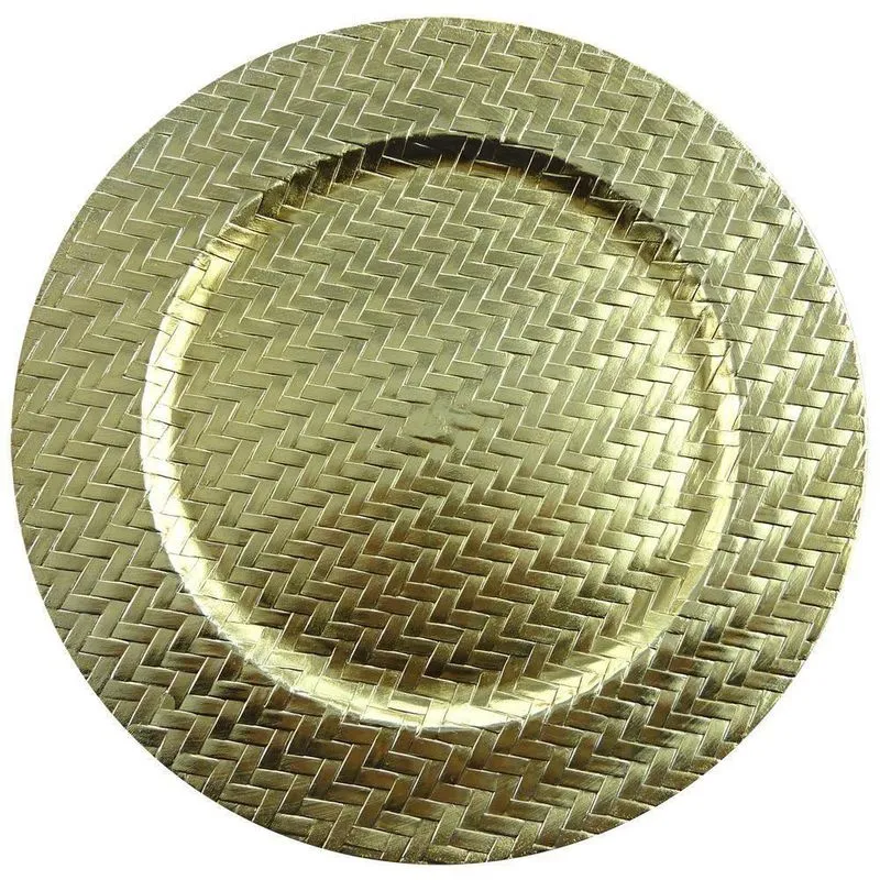 Sousplat Trançado Sp14744 Dourado Mimo Style