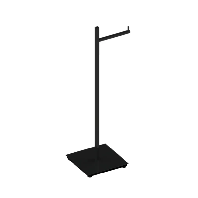 Coluna Quada Com Papeleira 57QD01 Preto Fosco - 4162 - Crismoe