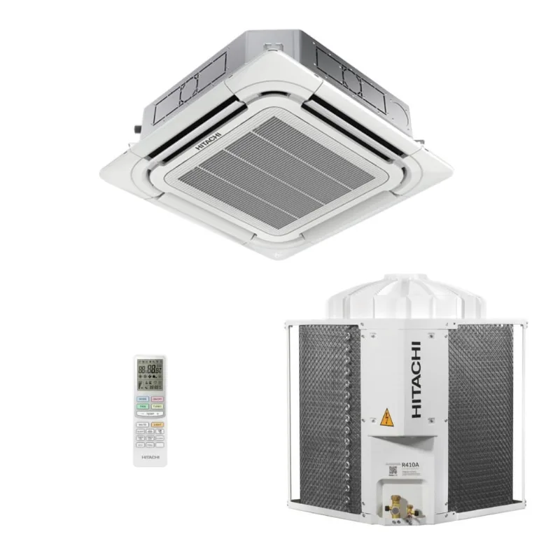 Ar-Condicionado Split Cassete 4 Vias Hitachi Air Core 500 55.000 BTUs Só Frio 220V Trifásico