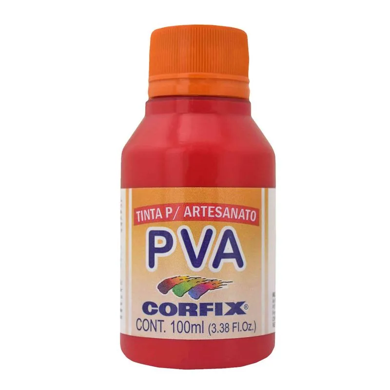 Tinta Pva Fosca Corfix 437 Vermelho Escarlate 100ml