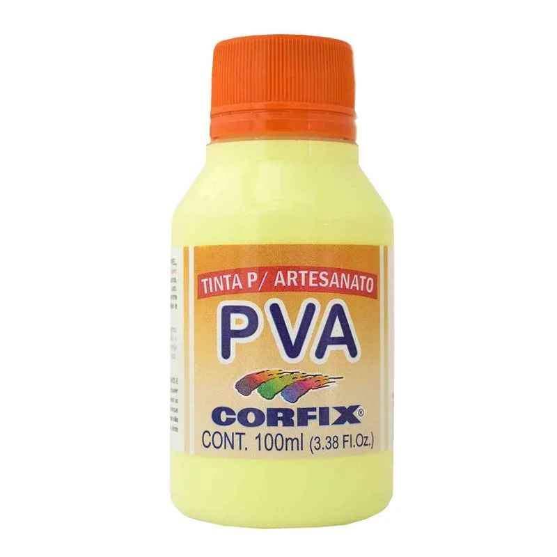 Tinta Pva Fosca Corfix 472 Amarelo Bebe 100ml