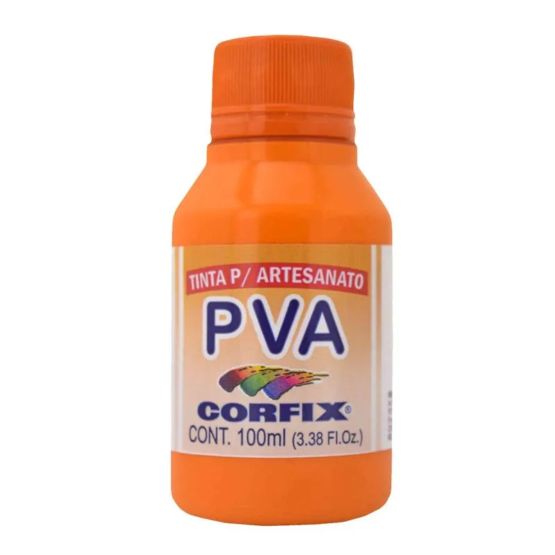 Tinta Pva Fosca Corfix 478 Laranja Brilhante 100ml