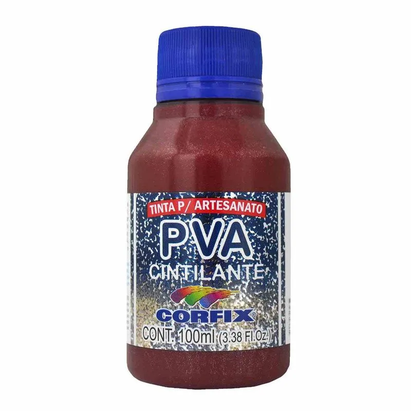 Tinta Pva Cintilante Corfix 486 Burgundy 100ml