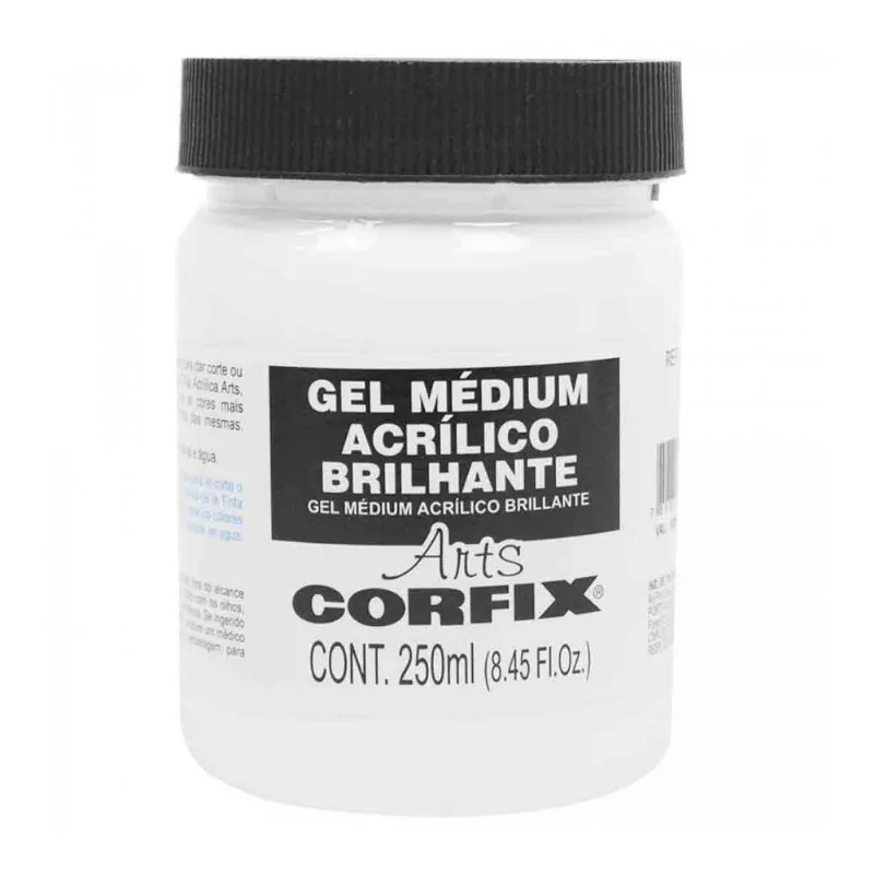Gel Medium Acrilico Brilhante Corfix 250ml