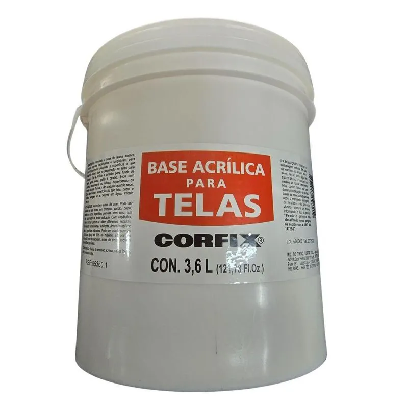 Base Acrílica Para Telas Corfix 3,6 Litros