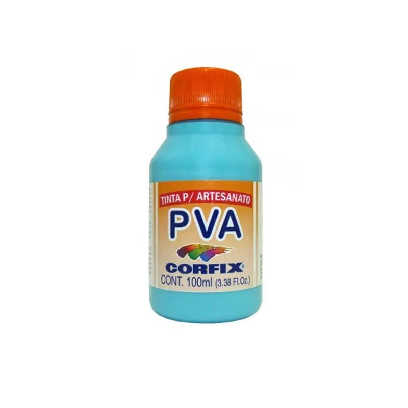 Tinta Pva P/artesanato Cofix 100ml Azul Tifani 406