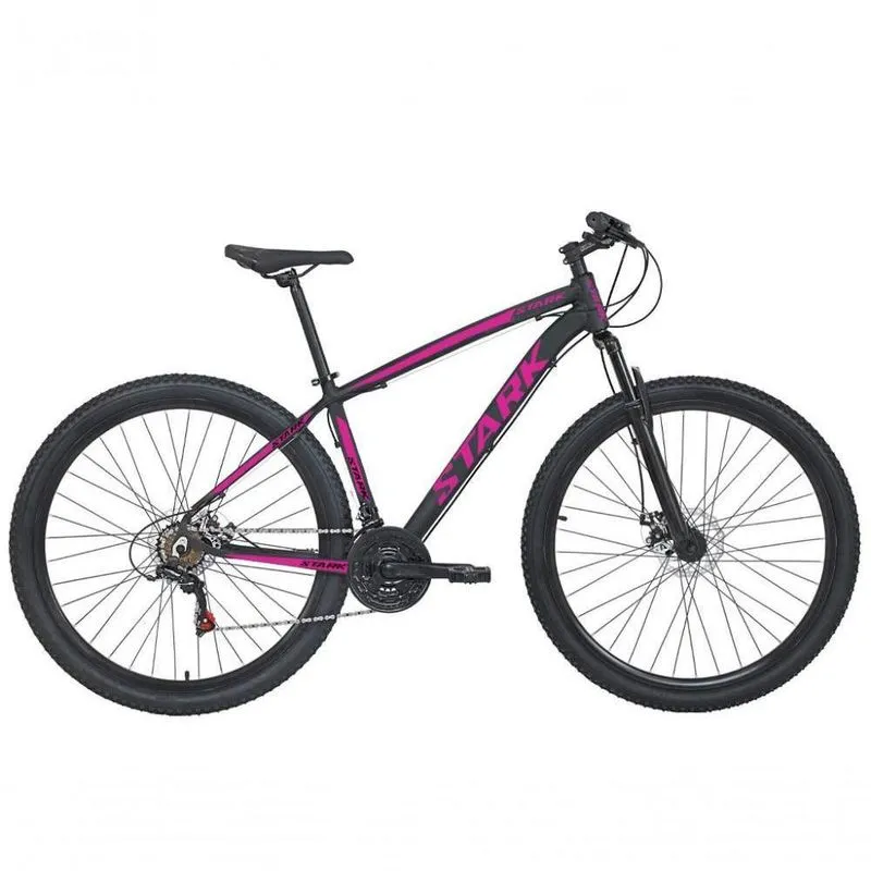 Bicicleta Aro 29 South Stark 24 Marchas Aluminio Freio A Disco - Preto + rosa - 15 Preto + rosa