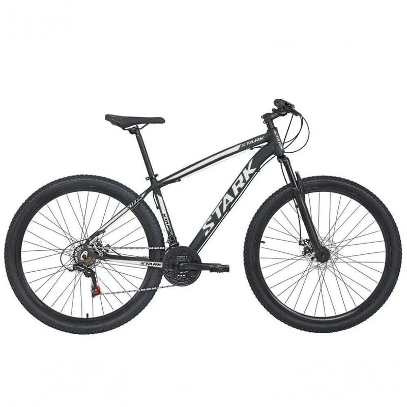 Bicicleta Aro 29 South Stark 24 Marchas Aluminio Freio A Disco - Preto + branco - 19 Preto + branco