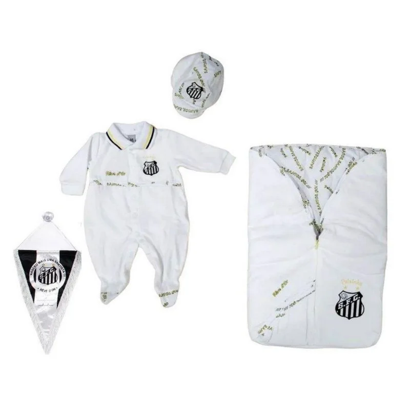 Kit Maternidade Plush Santos Com Saco De Dormir Oficial