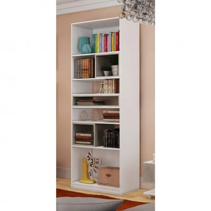 Estante para Livros Multiuso Móveis Percasa Branco/Narita