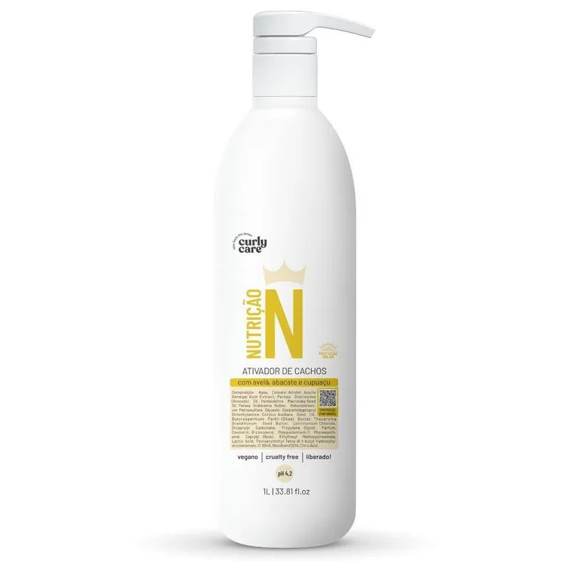 Ativador De Cachos Curly Care Nutrição Potente 1000ml