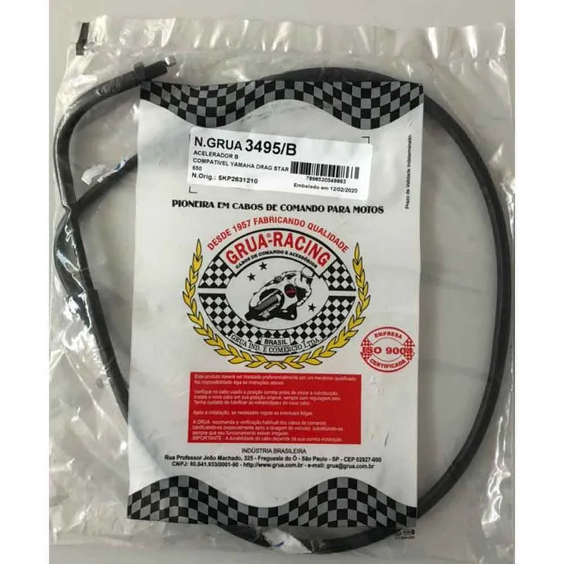 Cabo Acelerador Drag Star 650 B - Grua