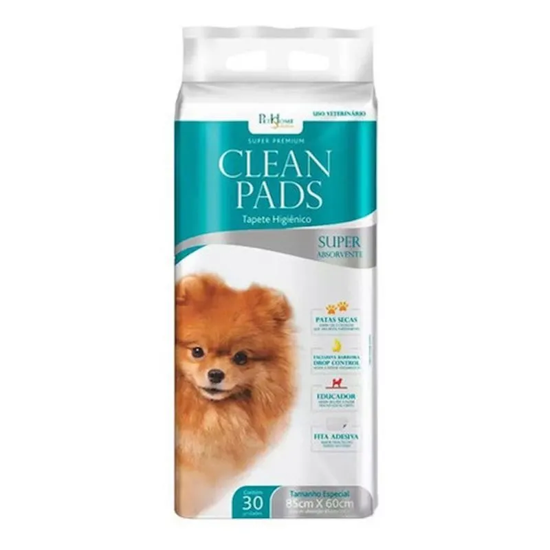 Tapete Higiênico Cães Clean Pads 85x60 30unid