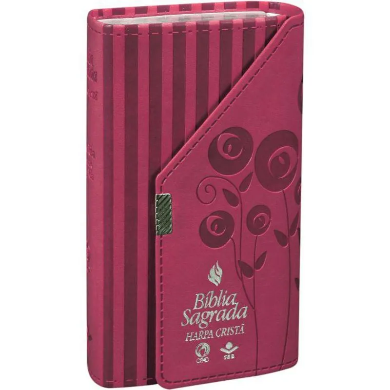 Bíblia Carteira Com Harpa - Cor Pink Versão Corrigida