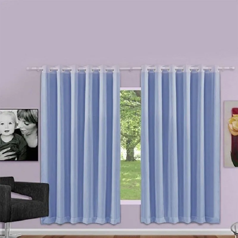 Cortina Blackout com Voil Adomes M087-04 2,50 x 3,00 Azul