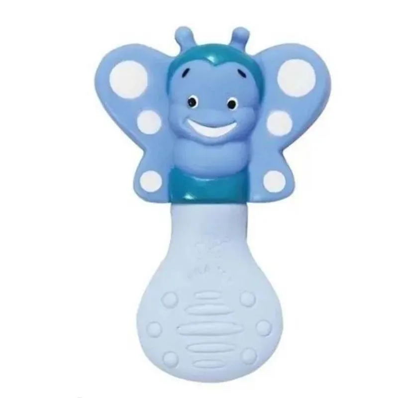 Chocalho E Mordedor Borboleta Azul - Vila Toy