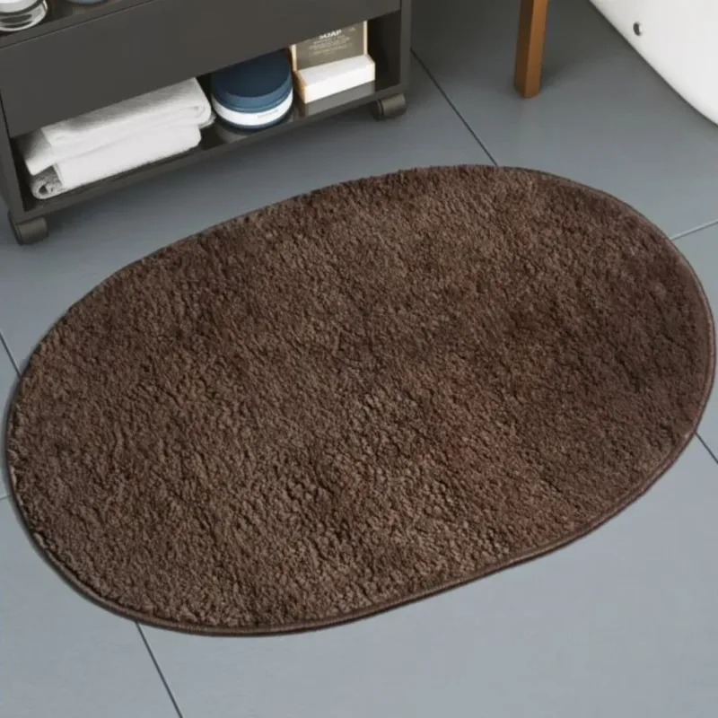 Tapete Comfort Oval 50X75 Marrom - Adomes