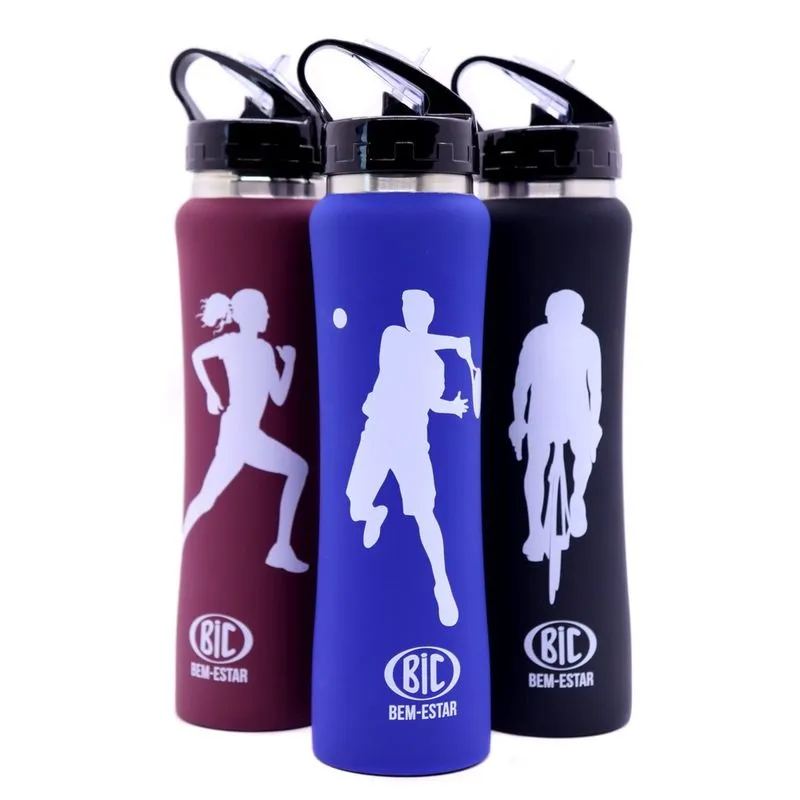 Squeeze Térmico Bic Inox Quente E Frio Esporte Fitness