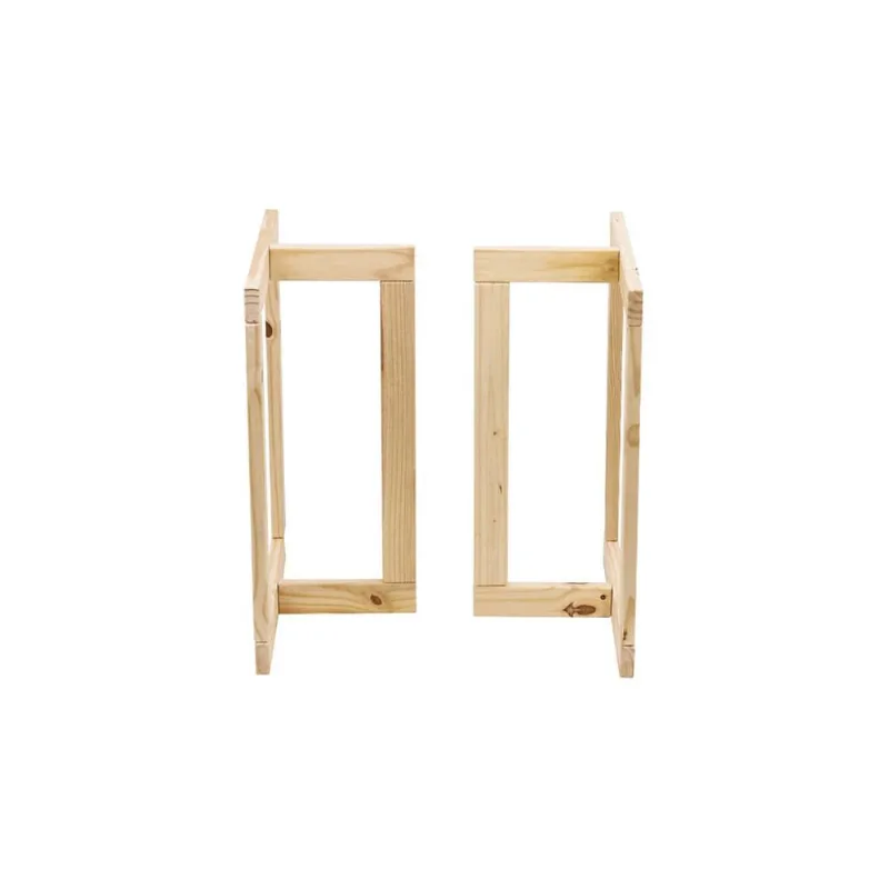 Suporte Para Madeira Reta 1m Bege Settis