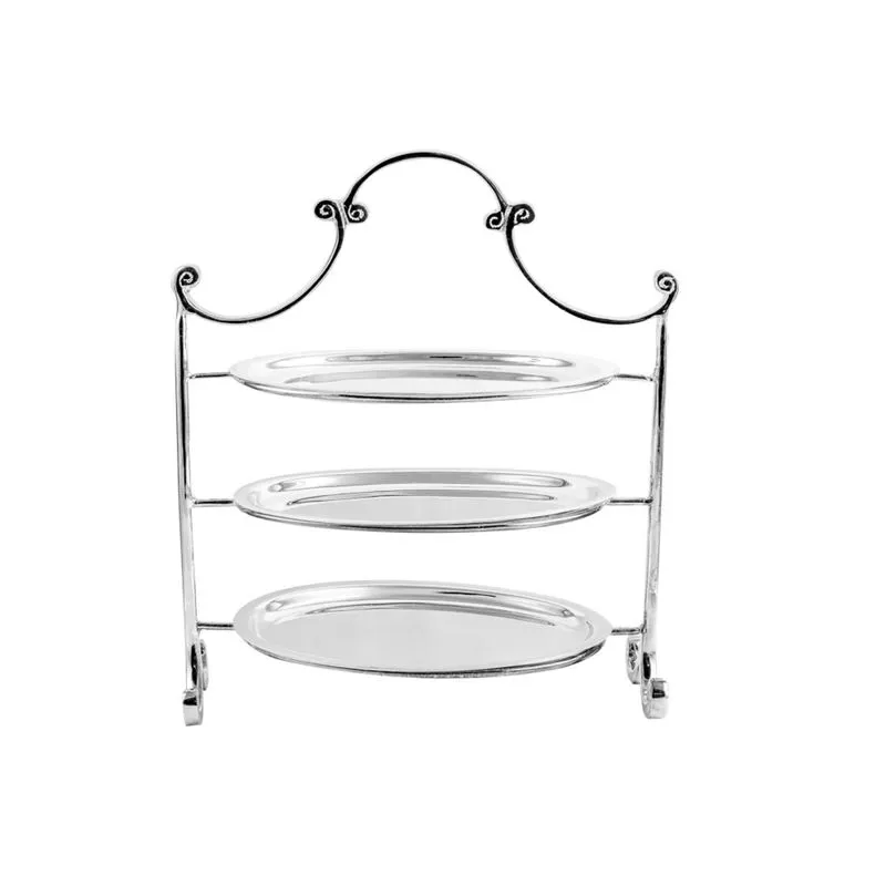 Porta Petit Four Prata Alice