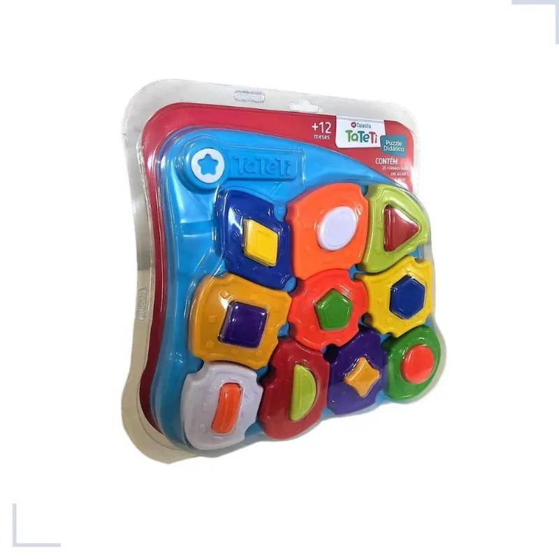 Brinquedo Puzzle Mania Azul Tateti 0808_Az