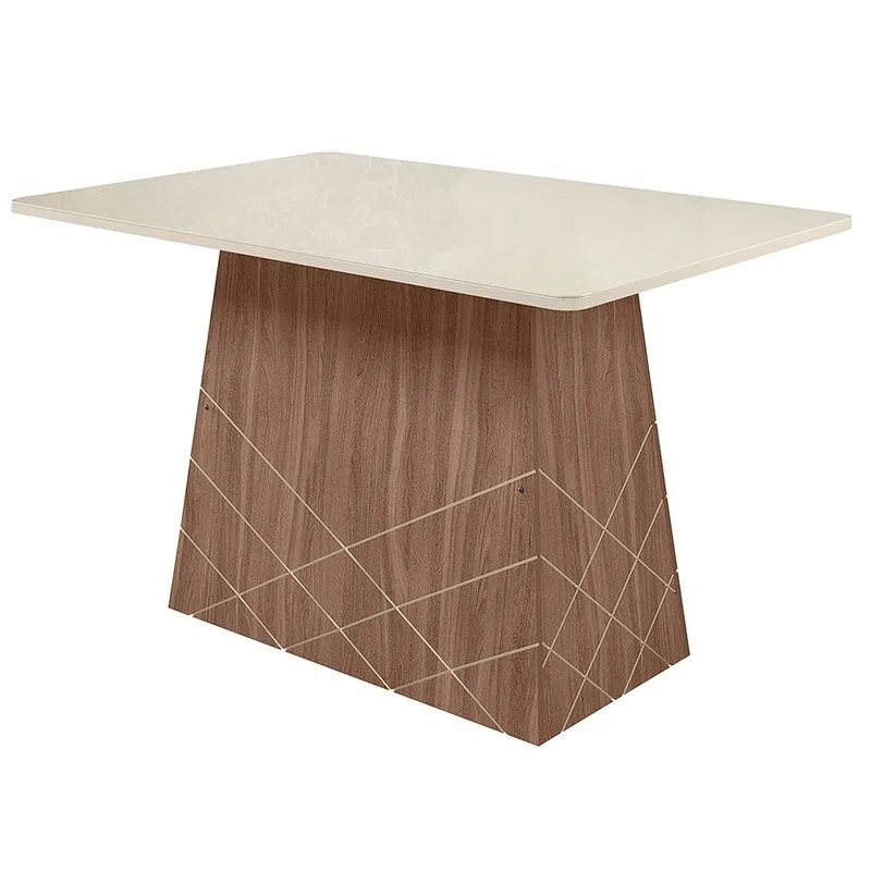 Mesa para Sala de Jantar Luanda 1,35 X 0,90 Amendoa