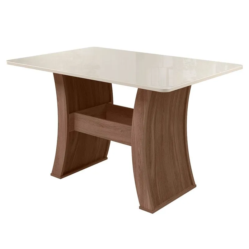 Mesa para Sala de Jantar Polonia 1,35 X 0,90 Amendoa
