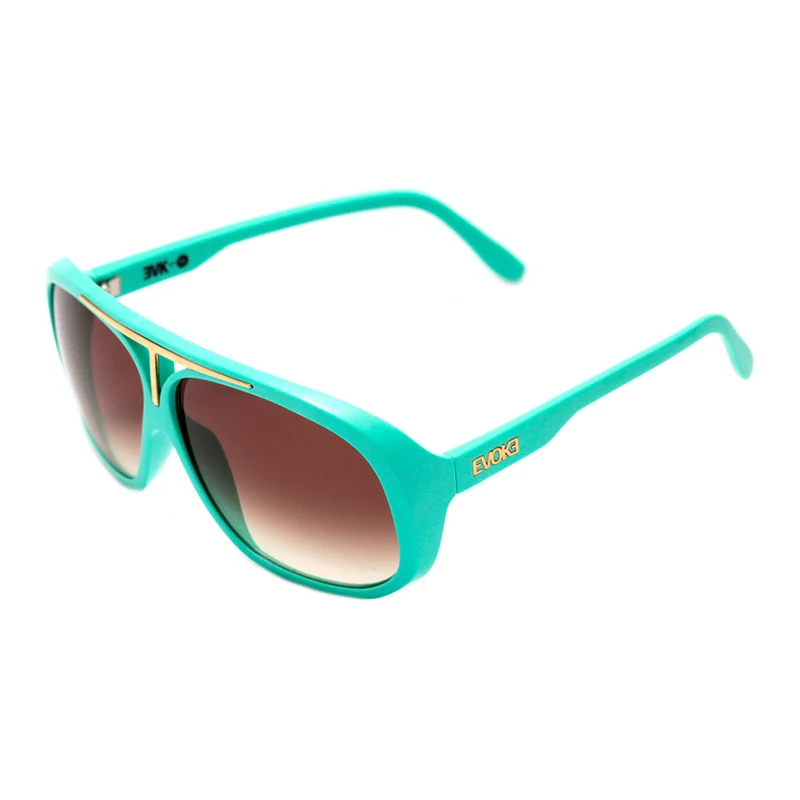 ÓCULOS DE SOL EVK 01 E01 GREEN GOLD BROWN GRADIENT