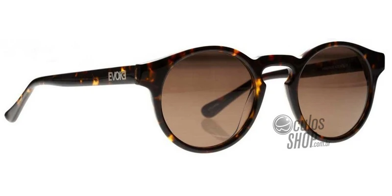 Óculos de Sol Evoke Evk 12 Demi Silver/ Brown Degradê
