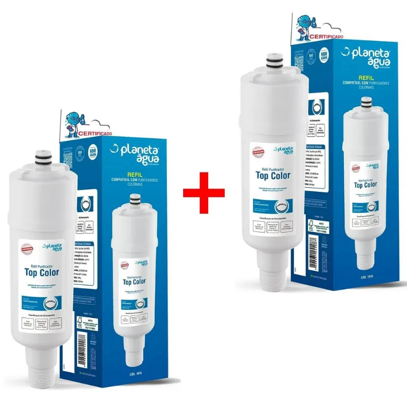 02 Refis Planeta Água Top Color Purificador Colormaq-1075