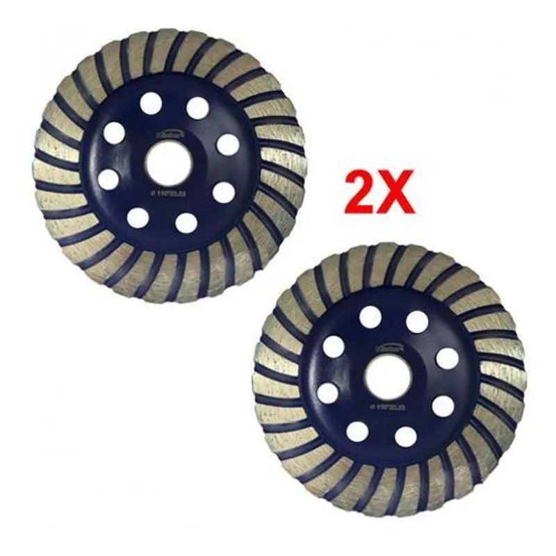 2 Discos Desbaste Diamantado 4.1/2 115mm Concreto Mister