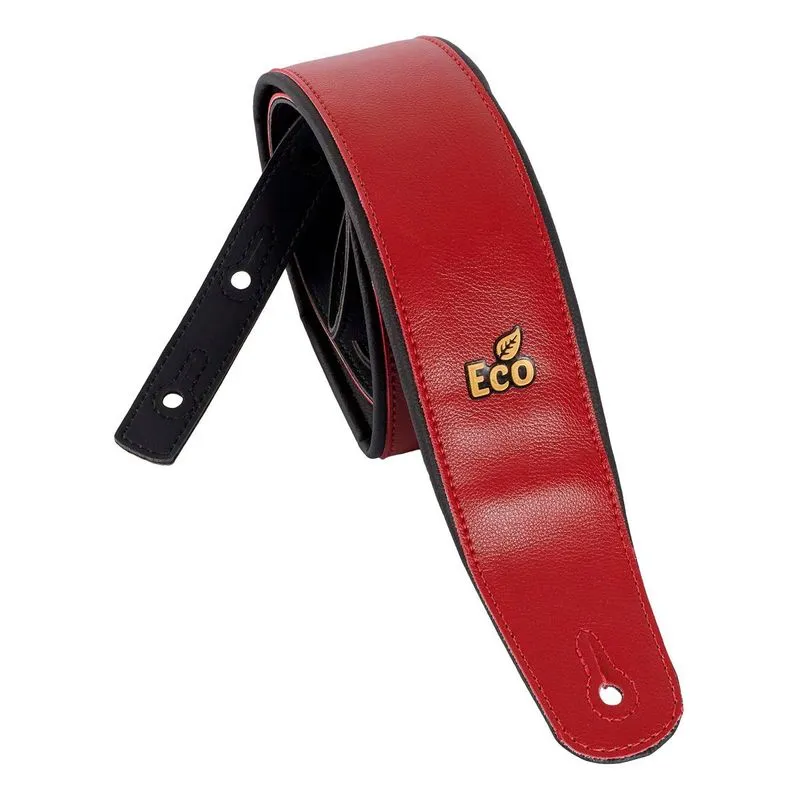 Alça De Couro Sintético Basso Ecostrap Rc 04 Soft Crimson