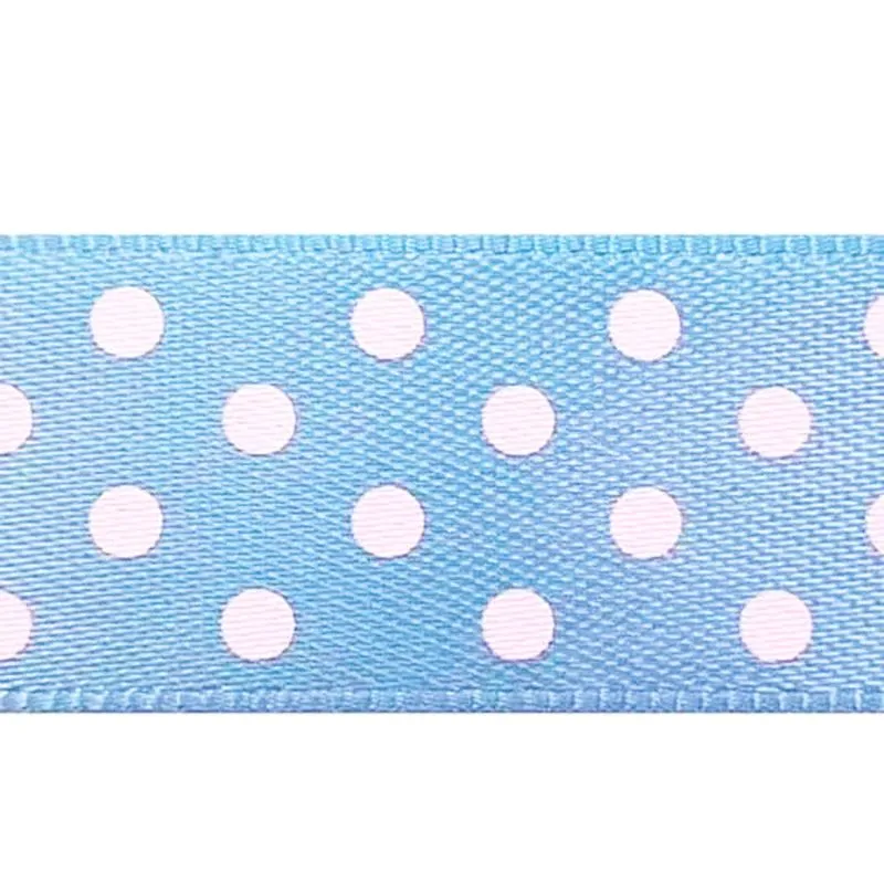 Fita de Cetim Estampada Aquarela FCEB 38mm Rolo com 10 Metros Azul / Branco 04 UN