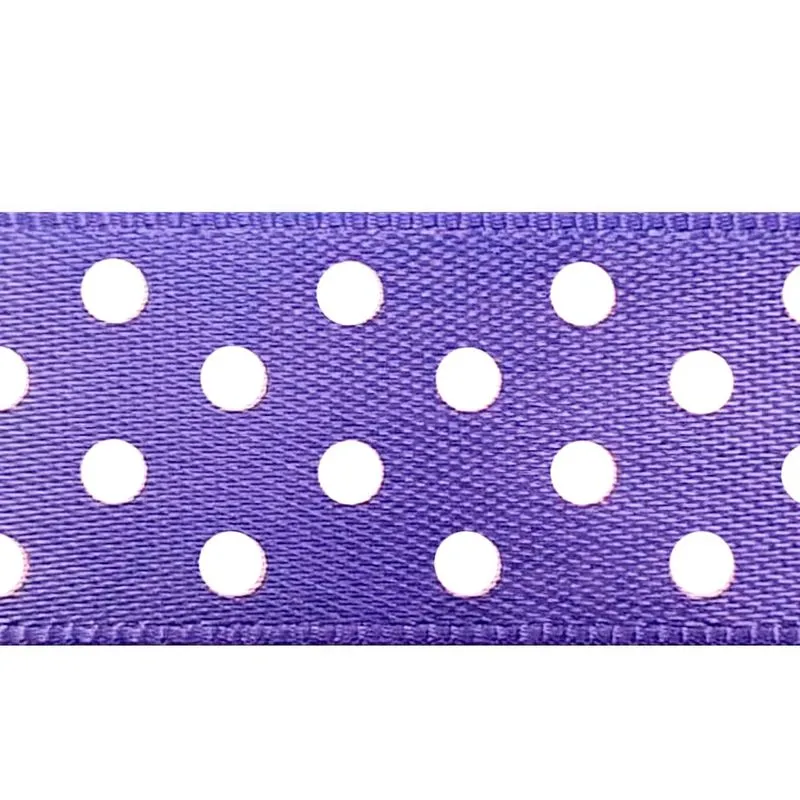 Fita de Cetim Estampada Aquarela FCEB 38mm Rolo com 10 Metros Roxo / Branco 07 UN