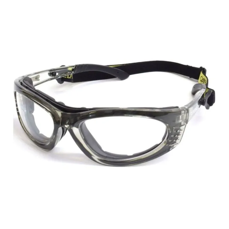 Óculos de PROTEÇÃO ESPORTIVO IDEAL PARA LENTES DE GRAU - Turbine com Lente Incolor-STEELPRO