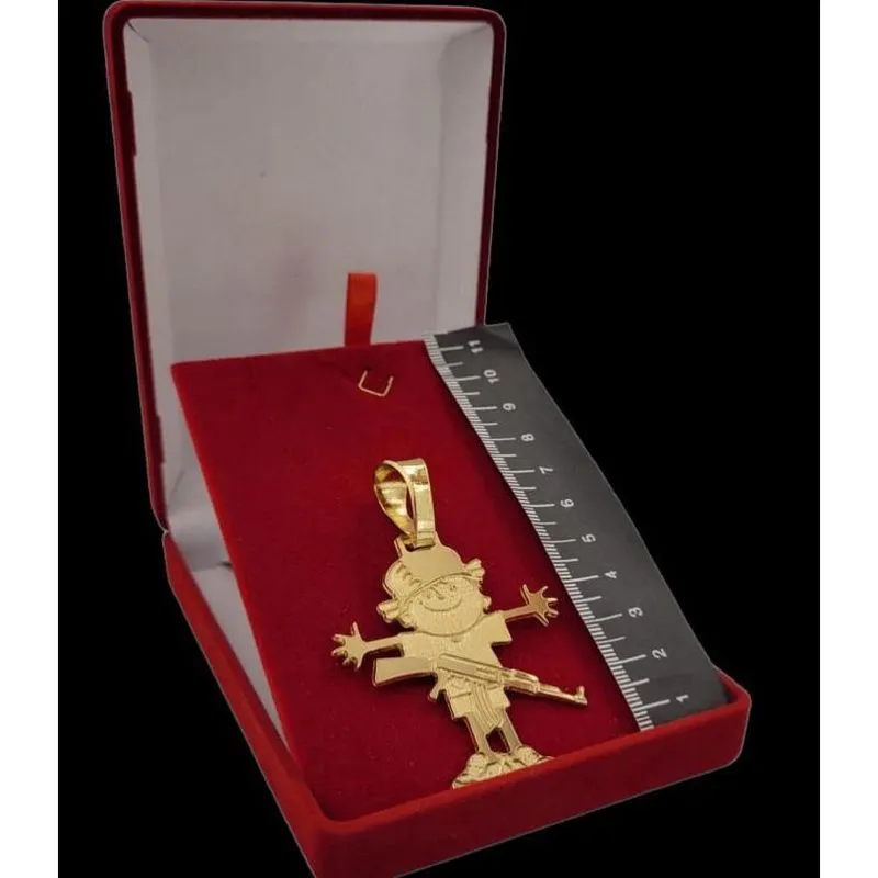 Pingente Menino - Banhado A Ouro 18K