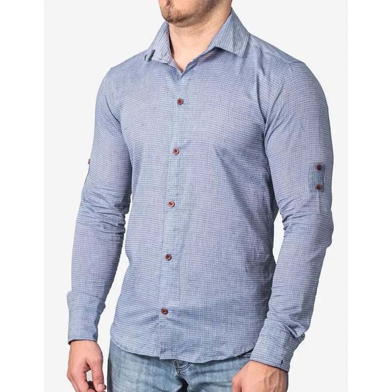 Camisa Detalhe X 0301-azul Claro-m
