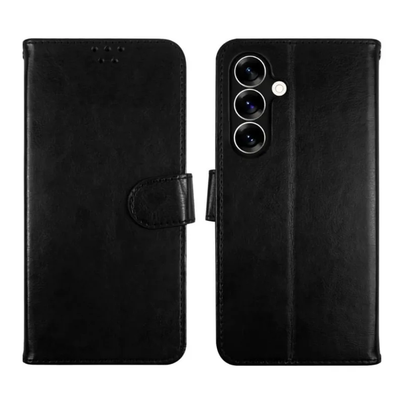 Capa Carteira + Pel. Gel Privativa Para Samsung S25 Plus