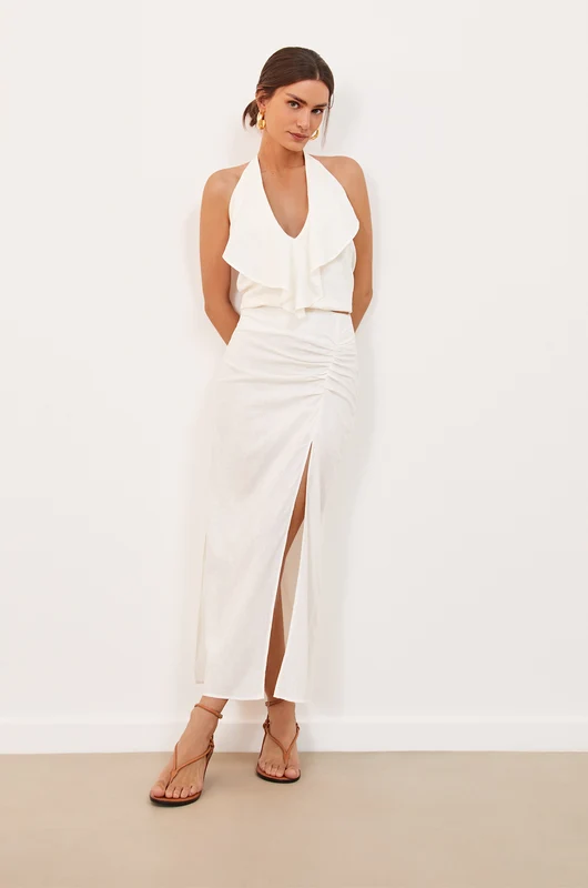 Saia Longa Clara Off White Off White / 38