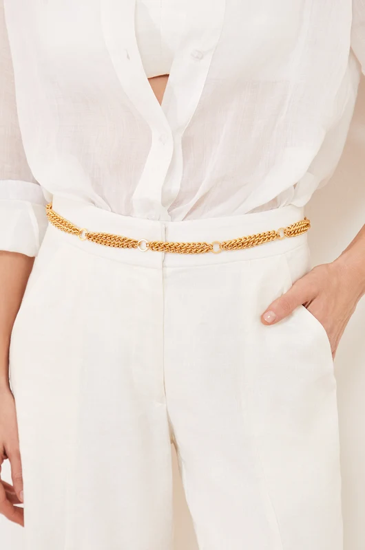 Cinto Baska Dourado Dourado / UN