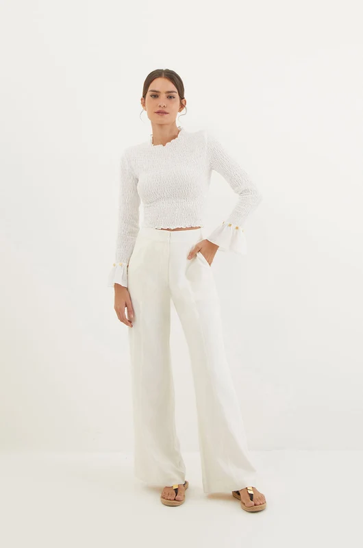 Calça Estela Off White Branco / 40